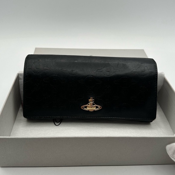 Vivienne Westwood Long Embossed Leather Wallet - Picture 2 of 14